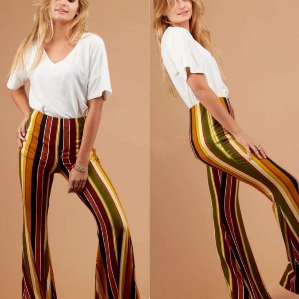 Vertical Stripe Pants 